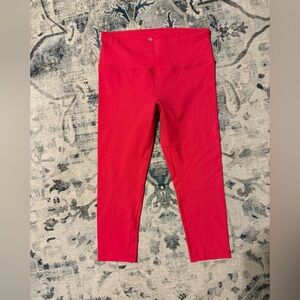 Women's Red High-Waisted Pants